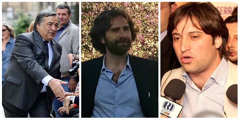 Leoluca Orlando, Ugo Forello e Fabrizio Ferrandelli, candidati sindaco alle amministrative di Palermo (La Presse)