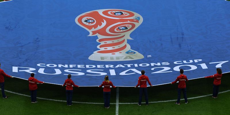 La cerimonia di inaugurazione della Confederations Cup 2017 (FRANCOIS XAVIER MARIT/AFP/Getty Images)