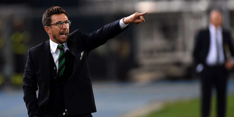 Eusebio Di Francesco durante Chievo Verona-Sassuolo di quest'anno (Pier Marco Tacca/Getty Images)