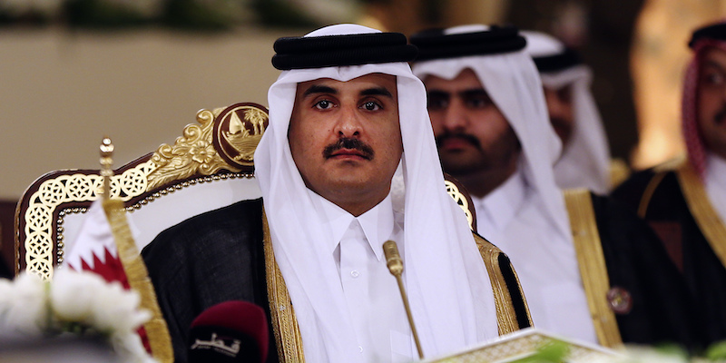 L'emiro del Qatar, Sheikh Tamim bin Hamad al Thani (AP Photo/Osama Faisal, File)