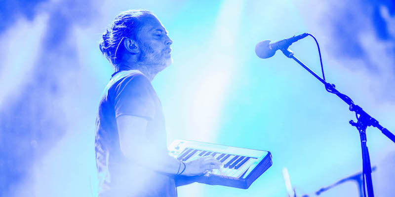 Thom Yorke durante il concerto di Monza (ANSA)