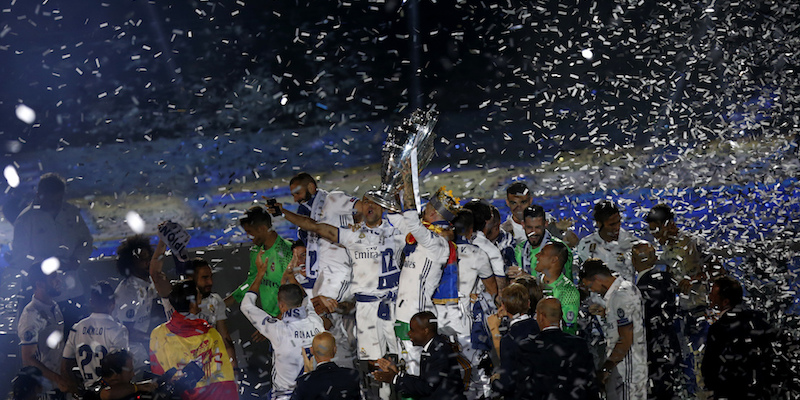 Le foto dei festeggiamenti del Real Madrid per la Champions League