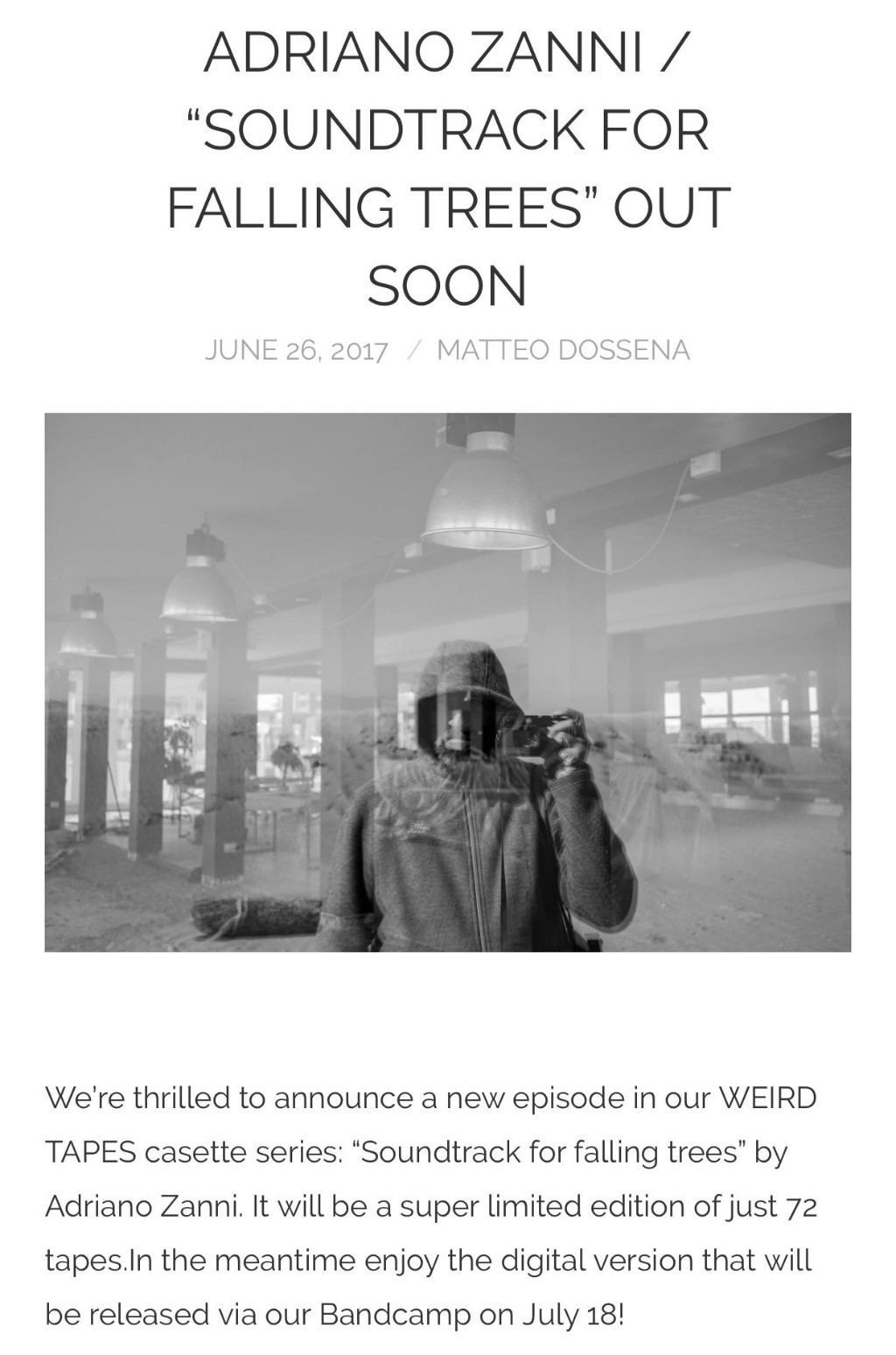 Soundtrack for Falling Trees