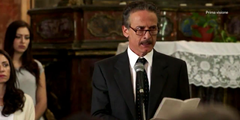 Cesare Bocci interpreta Paolo Borsellino, su Rai 1 (Rai)