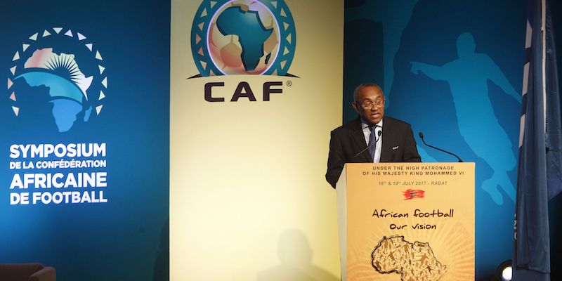 Il presidente della CAF Ahmad Ahmad (STRINGER/AFP/Getty Images)