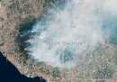 I grandi incendi sul Vesuvio visti dal satellite