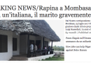 Una donna italiana di 71 anni è stata uccisa in Kenya durante una rapina