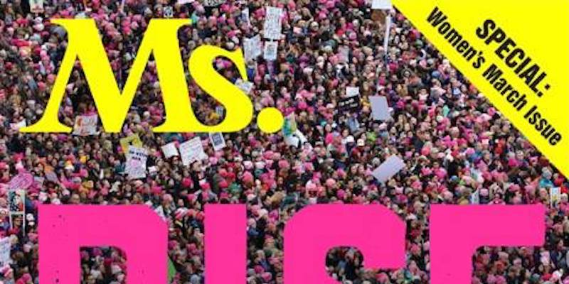 Particolare della copertina del numero speciale di "Ms." sulla Women's March