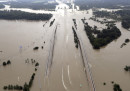 Le alluvioni in Texas viste dall'alto