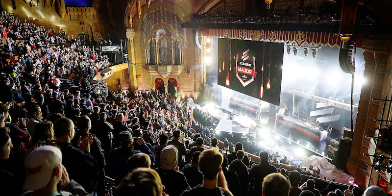 La finale mondiale di Counter Strike: Global Offensive al Fox Theater di Atlanta, in Georgia (Kevin C. Cox/Getty Images)