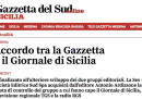 Il Giornale di Sicilia e la Gazzetta del Sud si uniranno in un unico gruppo editoriale