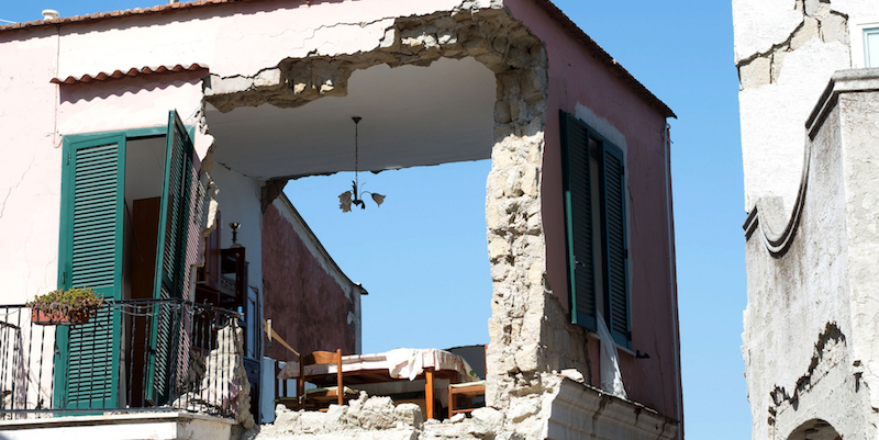 I danni del terremoto a Casamicciola Terme, Ischia, 22 agosto 2017
(ELIANO IMPERATO/AFP/Getty Images)