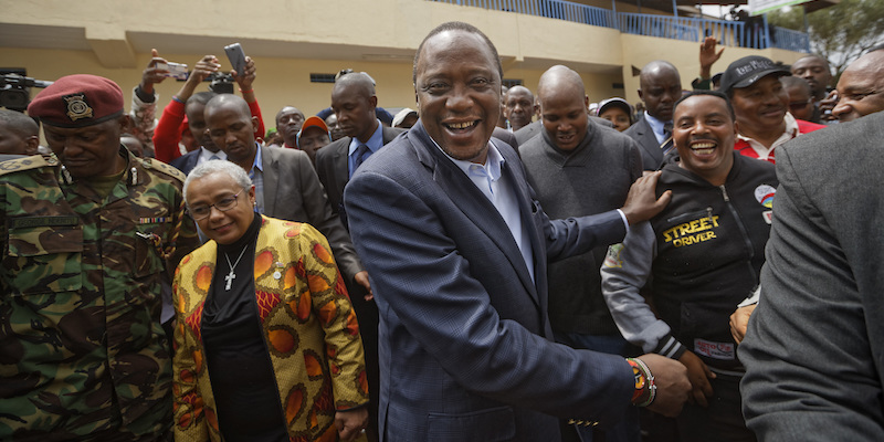 Il presidente kenyano Uhuru Kenyatta (AP Photo/Ben Curtis)
