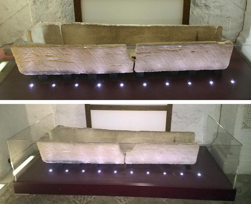 800-year-old coffin damaged