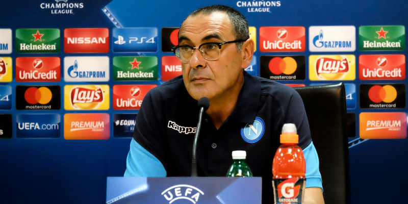 L'allenatore del Napoli, Maurizio Sarri (Fabio Sasso/LaPresse)