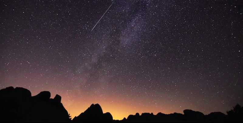 Sciame meteorico delle Perseidi (Joshua Tree National Park, California)