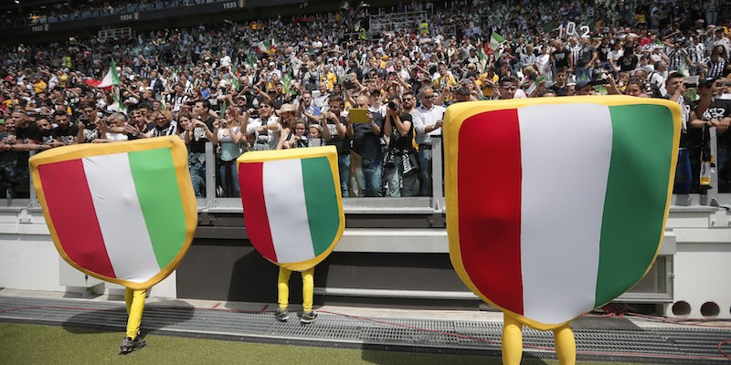 I festeggiamenti per l'ultimo Scudetto vinto dalla Juventus (MARCO BERTORELLO/AFP/Getty Images)