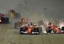 Le due Ferrari si sono ritirate al primo giro del GP di Singapore