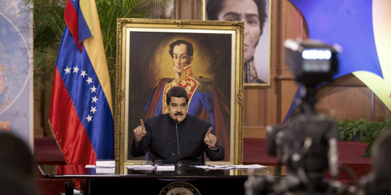 Il presidente venezuelano Nicolás Maduro (AP Photo/Ariana Cubillos)