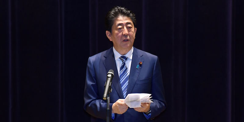 Il primo ministro giapponese Shinzo Abe (KAZUHIRO NOGI/AFP/Getty Images)