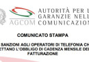 L'AgCom vuole multare Tim, Wind Tre, Vodafone e Fastweb perché rinnovano le offerte ogni 4 settimane, invece che ogni mese