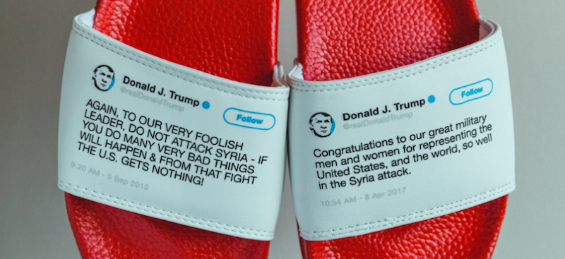 Le ciabatte perfette per Trump