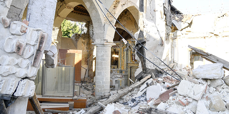 Amatrice, 22 agosto 2017 (Fabrizio Corradetti / LaPresse)