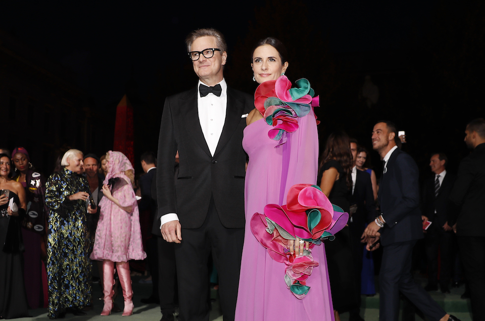 Colin e Livia Firth ai Green Carpet Fashion Awards - Milano, 24 settembre 2017
(AP Photo/Antonio Calanni)