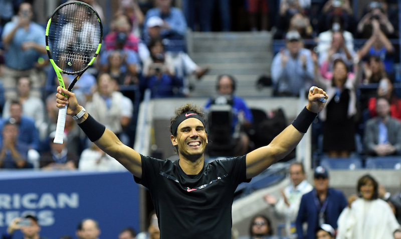 Rafael Nadal al termine della partita di ieri (Icon Sportswire via AP Images)