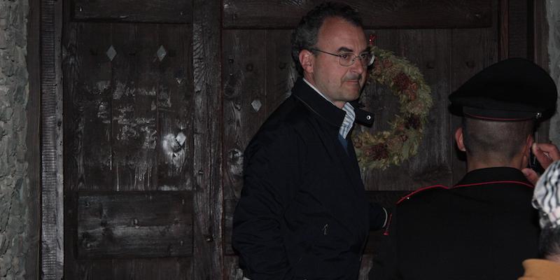 Silvio Scaglia, ex amministratore delegato di Fastweb, nella sua abitazione in provincia di Aosta dove era rimasto agli arresti domiciliari, il 19 maggio 2010 (ANSA/ANGELO MUSUMARRA)
