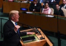 Trump ha minacciato di distruggere la Corea del Nord, nel suo primo discorso all'ONU