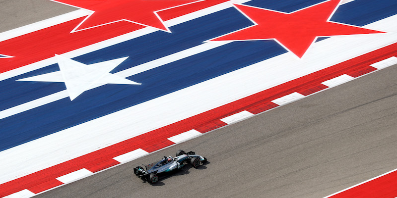 Lewis Hamilton durante le qualifiche del Gran Premio degli Stati Uniti (Clive Rose/Getty Images)