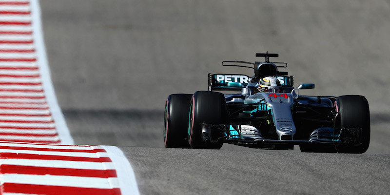 Lewis Hamilton durante il Gran Premio degli Stati Uniti ad Austin (Mark Thompson/Getty Images)