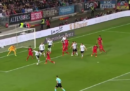 Il gol di tacco di Leon Goretzka in Germania-Azerbaigian