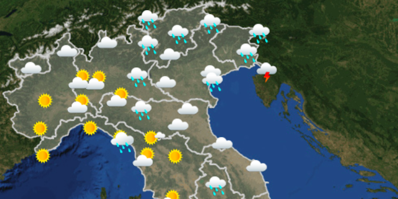Le previsioni del tempo per domani, domenica 22 ottobre