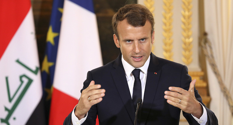 Il presidente francese Emmanuel Macron
(Ludovic Marin, Pool via AP)
