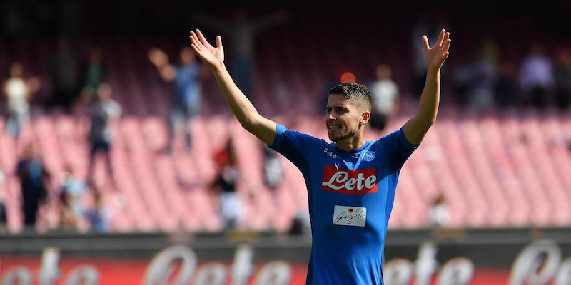 Jorginho durante Napoli-Cagliari di Serie A (LaPresse/Gerardo Cafaro)