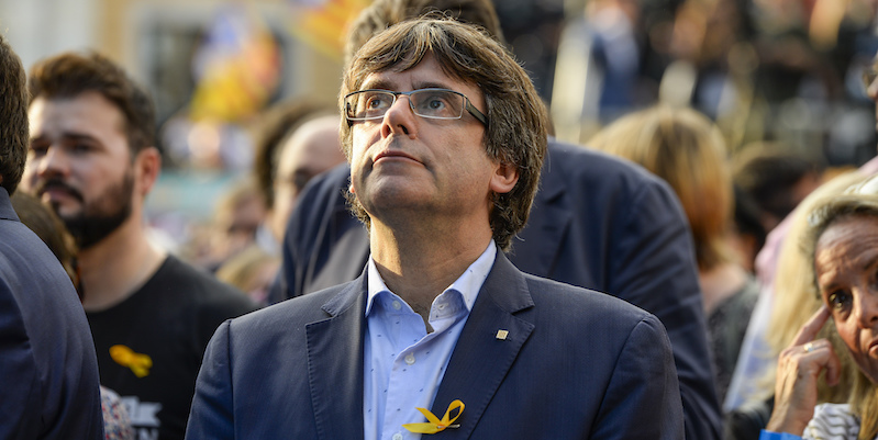 Il presidente catalano Carles Puigdemont (Nicolas Carvalho Ochoa/picture-alliance/dpa/AP Images)