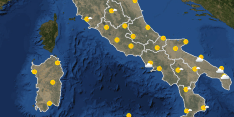 Le previsioni del tempo per giovedì 19 ottobre