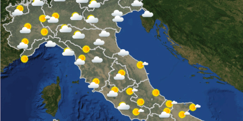 Le previsioni del tempo per domani 29 ottobre