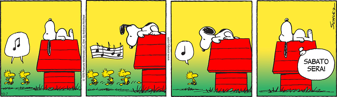 Peanuts 2017 ottobre 7