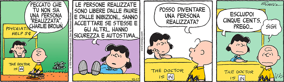 Peanuts 2017 ottobre 17