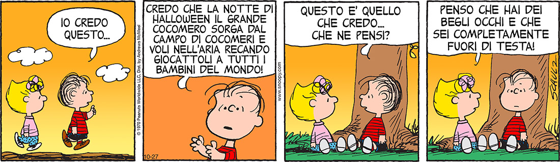 Peanuts 2017 ottobre 27