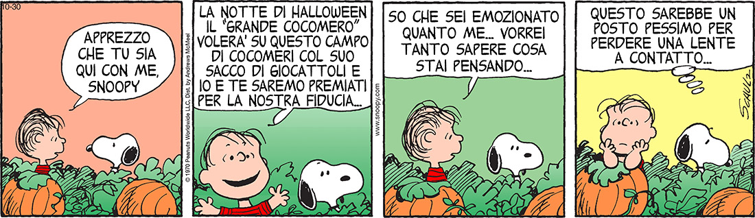 Peanuts 2017 ottobre 30