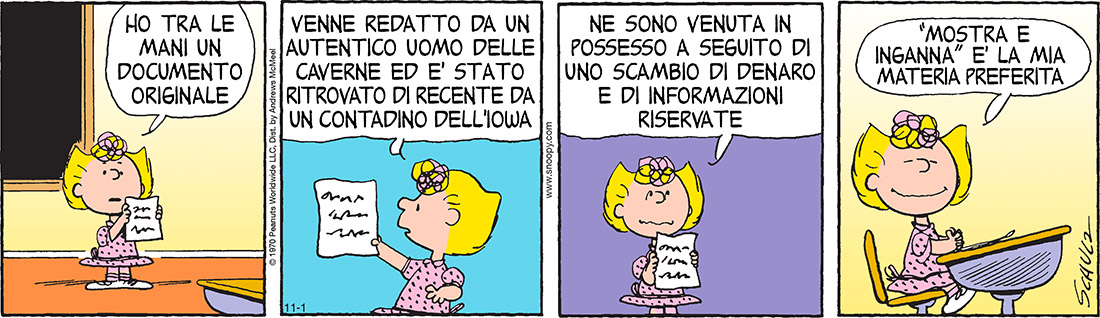 Peanuts 2017 novembre 1