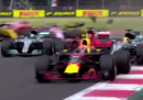 Il video dell'incidente fra Vettel e Hamilton all'inizio del GP del Messico