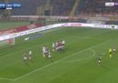 Simone Verdi del Bologna ha segnato due gol su punizione nella stessa partita, ma con due piedi diversi