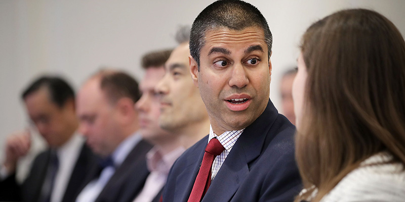 Il presidente della FCC, Ajit Pai (Chip Somodevilla/Getty Images)