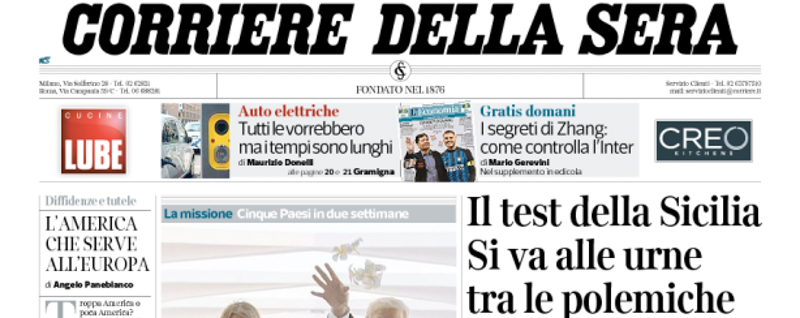 Le prime pagine di domenica 5 novembre 2017