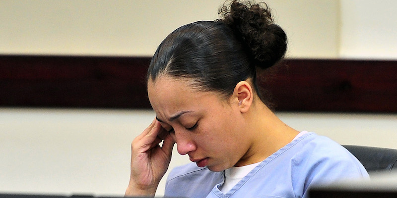 Cyntoia Brown durante il suo processo a Nashville, in Tennessee, il 13 novembre 2012 (AP Photo/The Tennessean, Jae S. Lee)